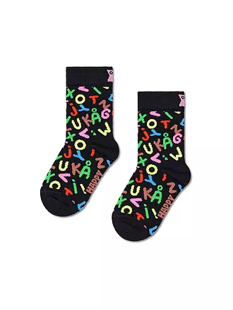 HAPPY SOCKS | Kinder Socken ALPHABET Black | 